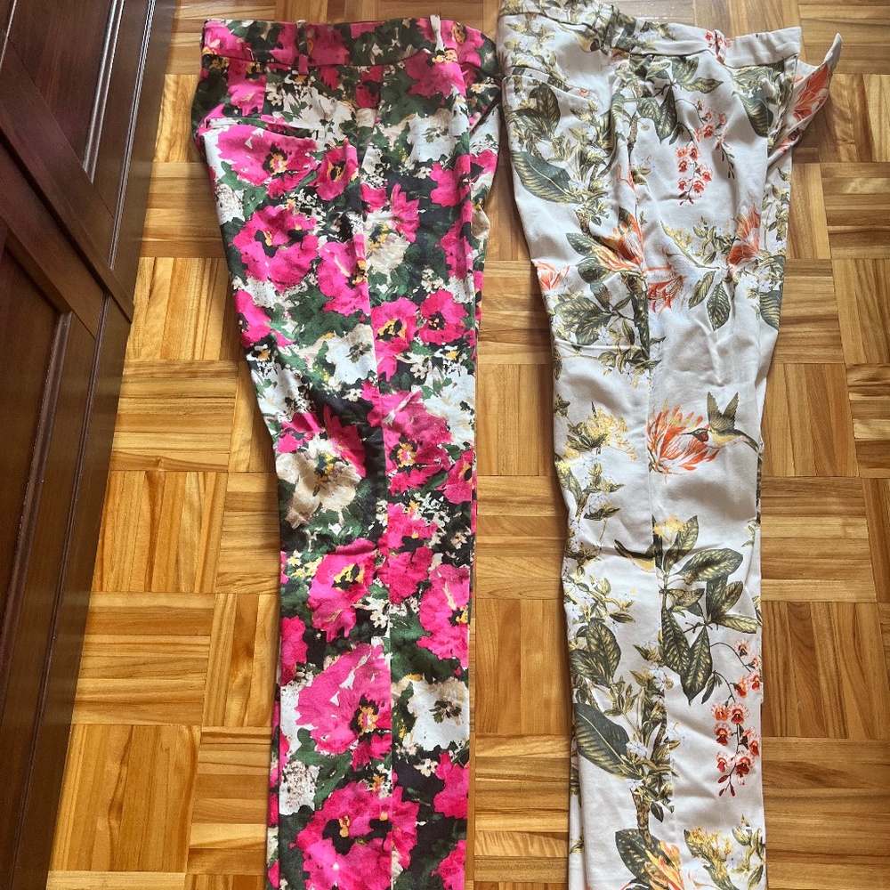 Two flowered HM pants